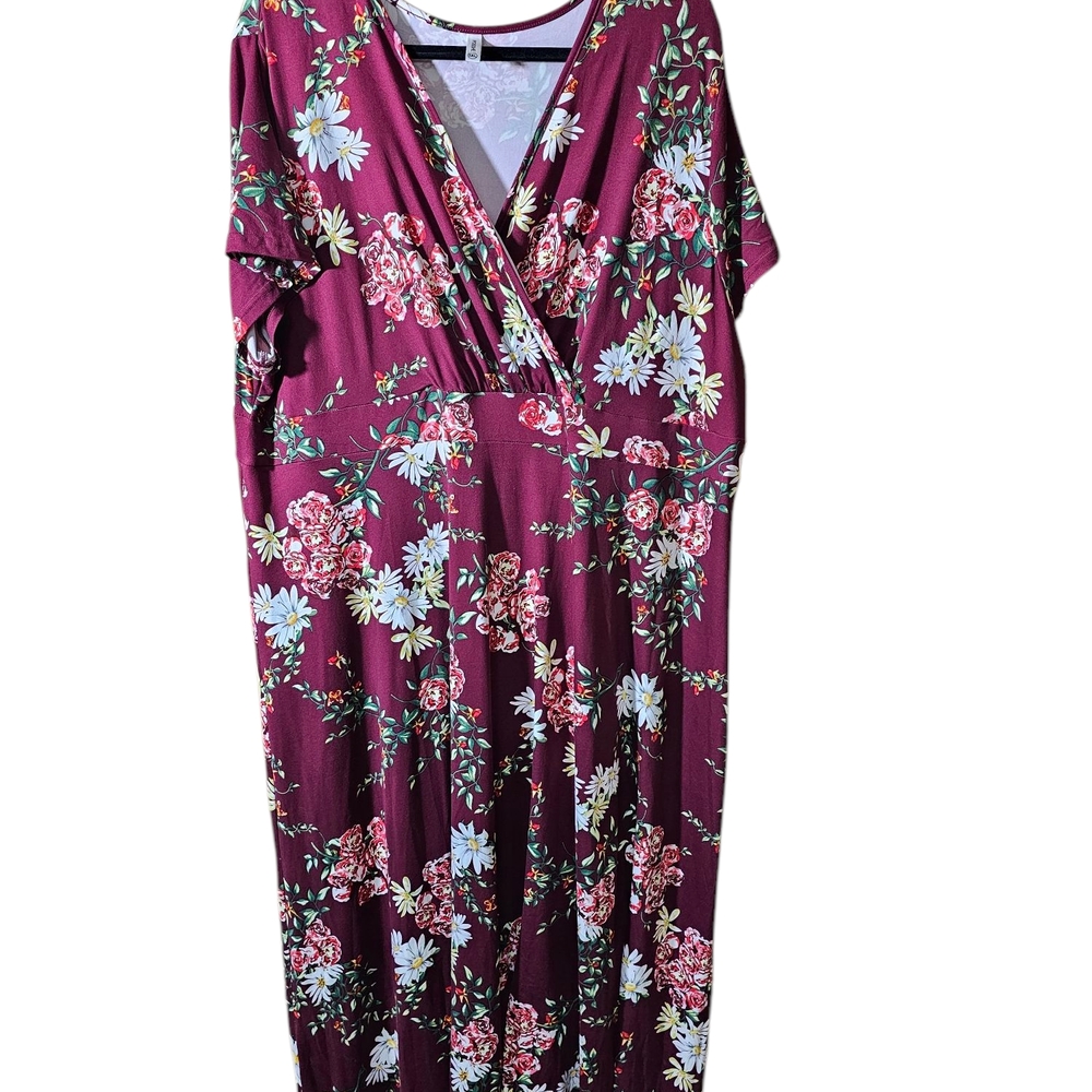 Floral Burgundy Maxi Dress